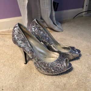 Sequin Heels
